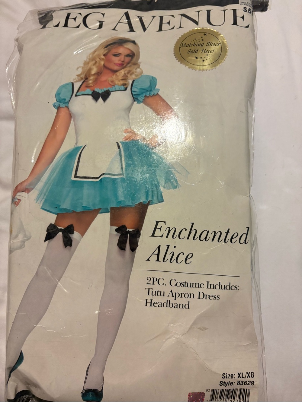 Leg Avenue Blue & White Enchanted Alice Halloween/ Cosplay costume.